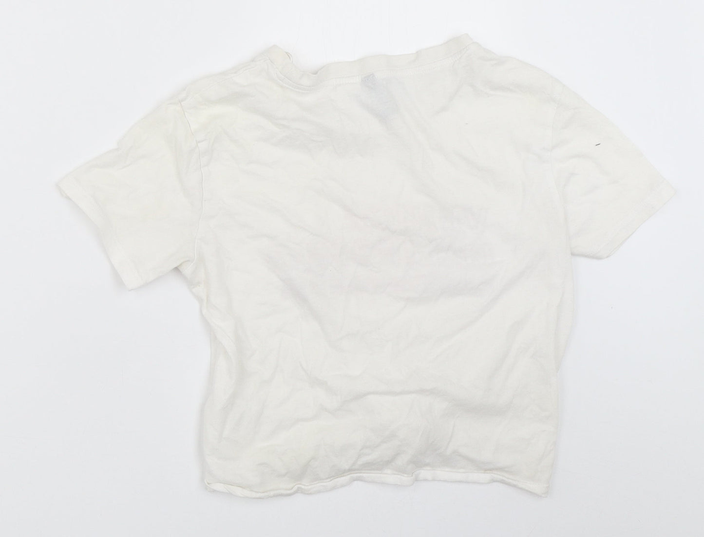 H&M Womens White   Basic T-Shirt Size XS