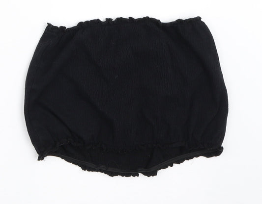New Look Girls Black   Cropped T-Shirt Size 14-15 Years