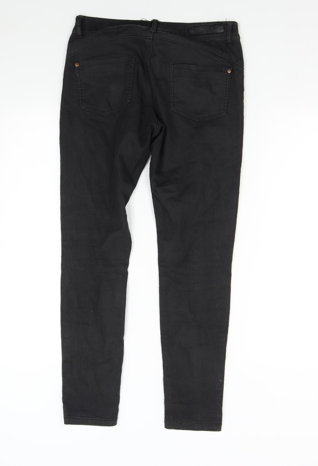 Love Label Womens Black   Skinny Jeans Size 12 L28 in