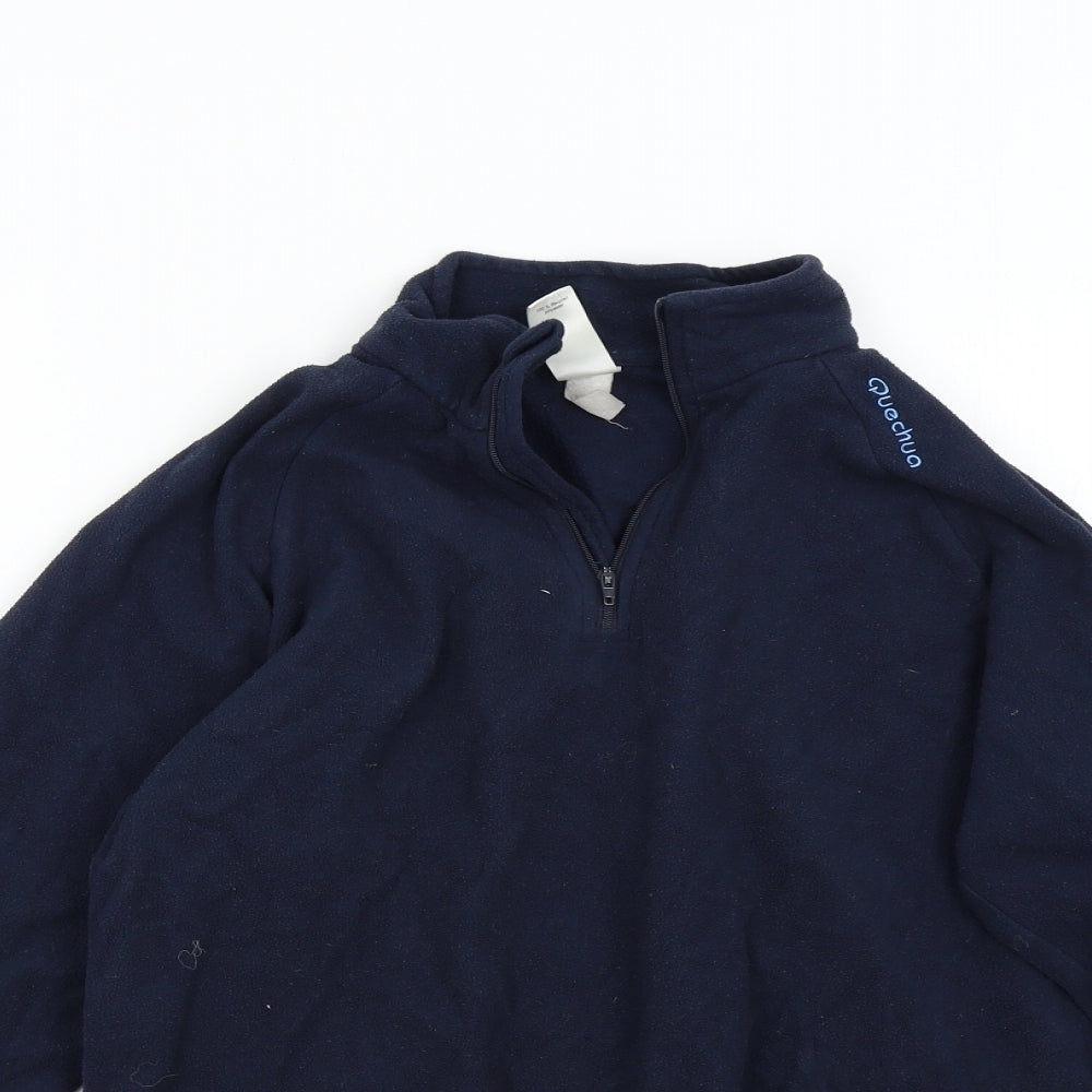 Quechua Womens Blue  Fleece Henley Jumper Size M