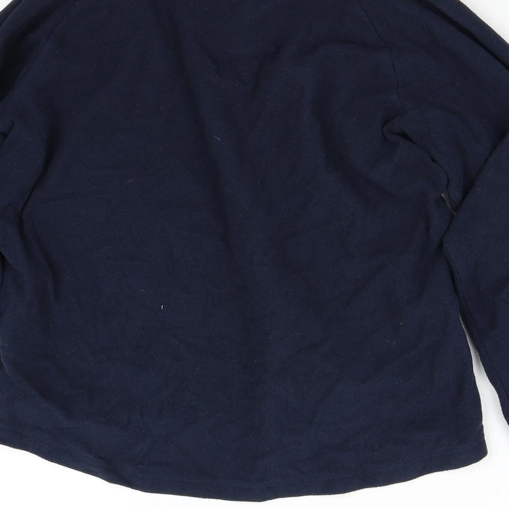 Quechua Womens Blue  Fleece Henley Jumper Size M
