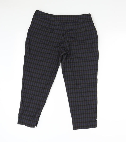 Dorothy Perkins Womens Multicoloured Check  Capri Trousers Size 10 L22 in