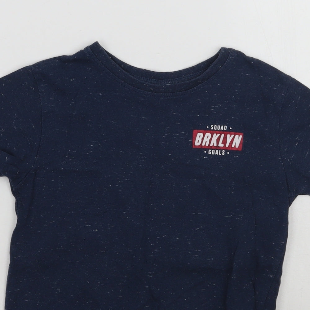 Primark Boys Blue   Basic T-Shirt Size 5-6 Years