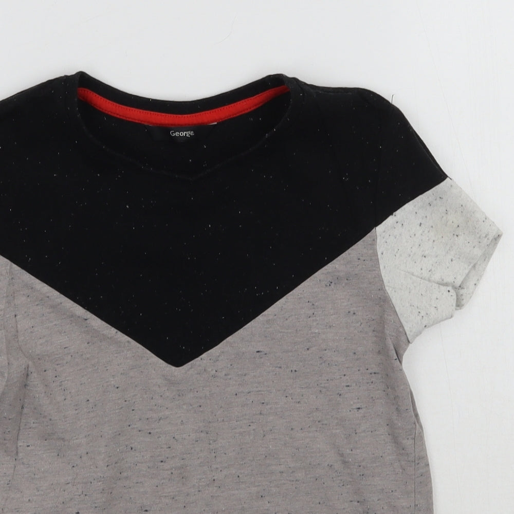 George Boys Grey   Basic T-Shirt Size 8-9 Years