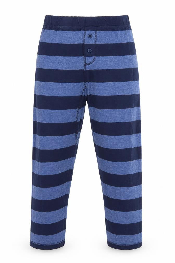 Rebel by Primark Boys Blue Striped   Pyjama Pants Size 8-9 Years