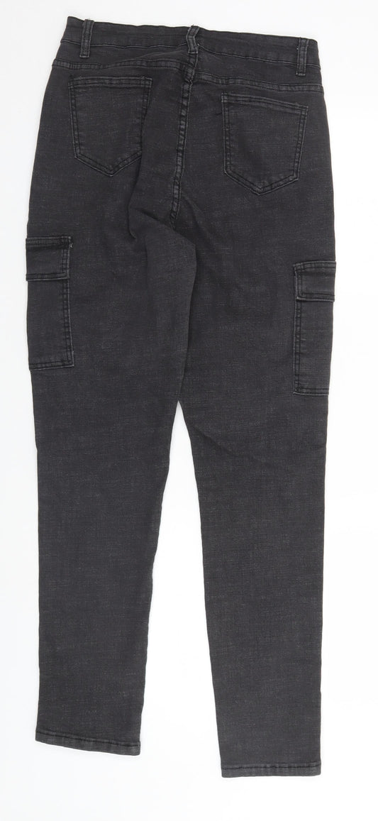SheIn Womens Grey   Straight Jeans Size L L29 in