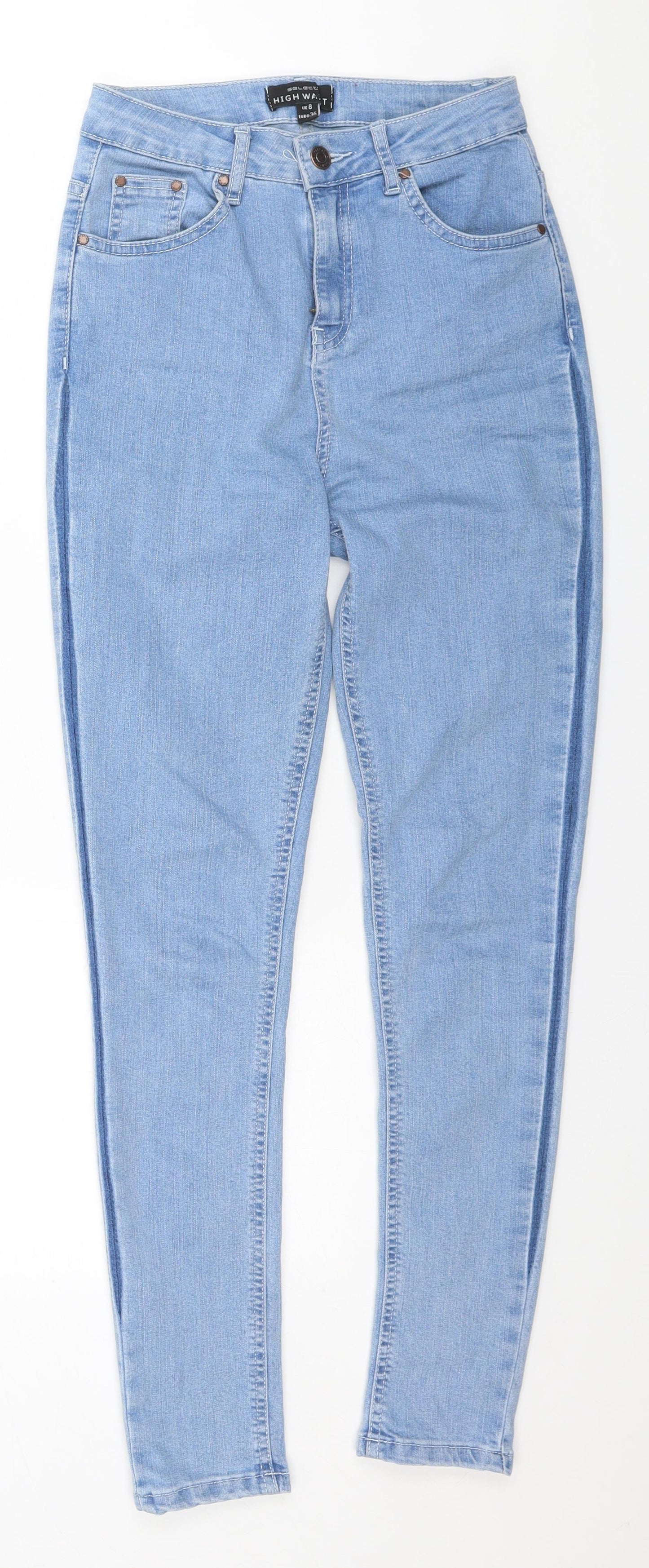 Selected Womens Blue   Straight Jeans Size 8 L26 in