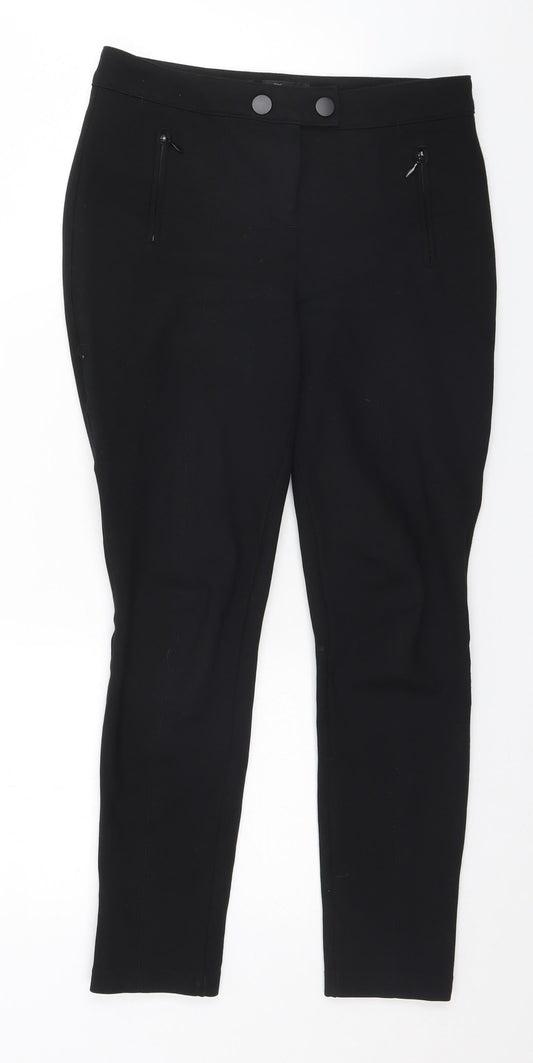 NEXT Womens Black   Trousers  Size 6 L26 in