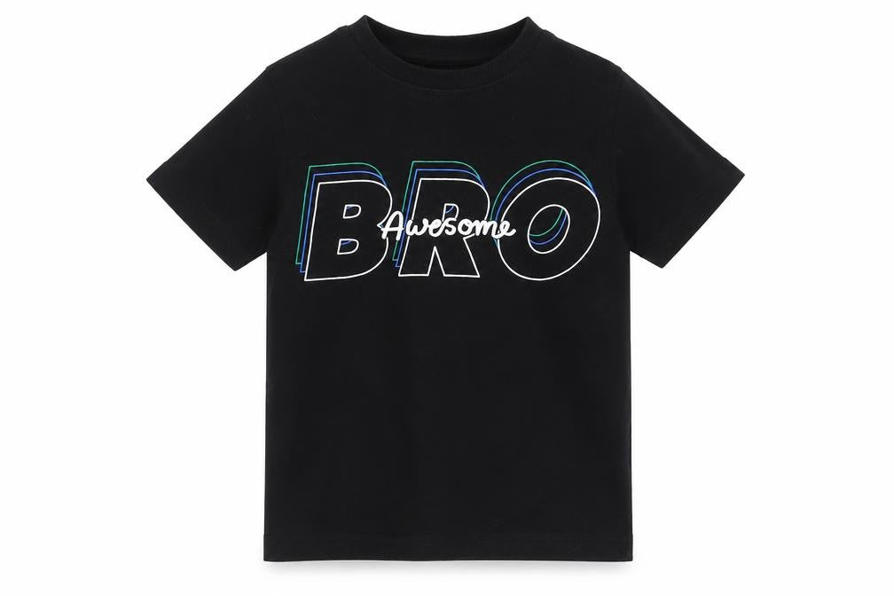 George Boys Black   Basic T-Shirt Size 2-3 Years  - Awesome Bro