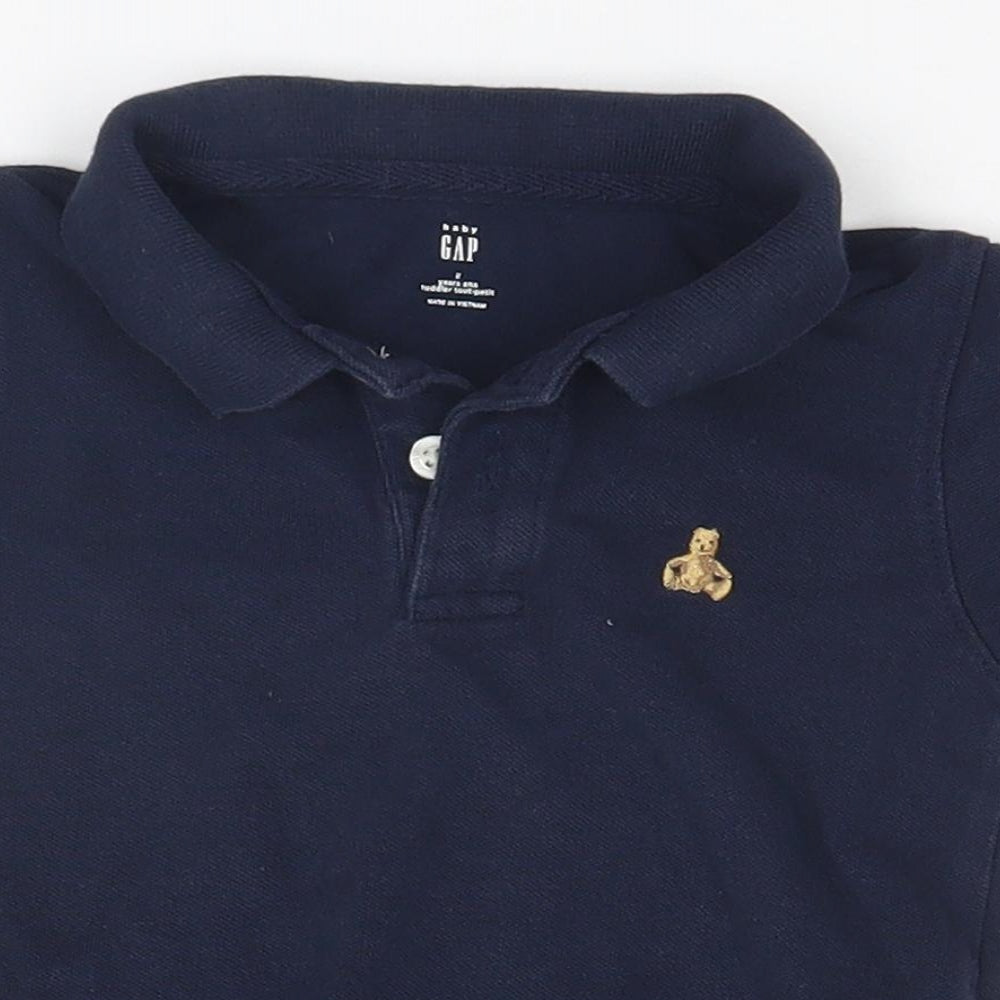 Gap Boys Blue   Basic Polo Size 2 Years