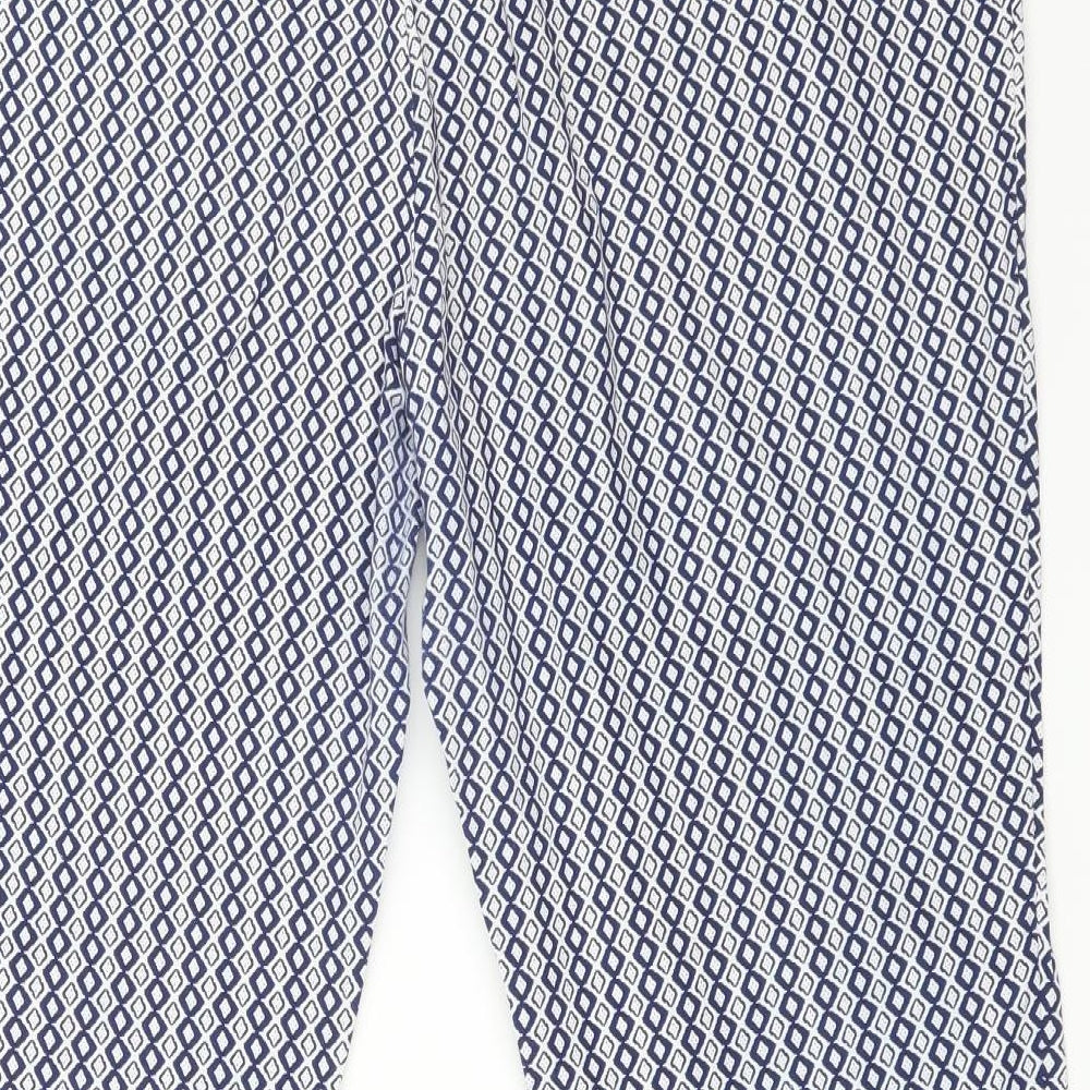 LABEL BE Womens Multicoloured Geometric  Trousers  Size 16 L26 in