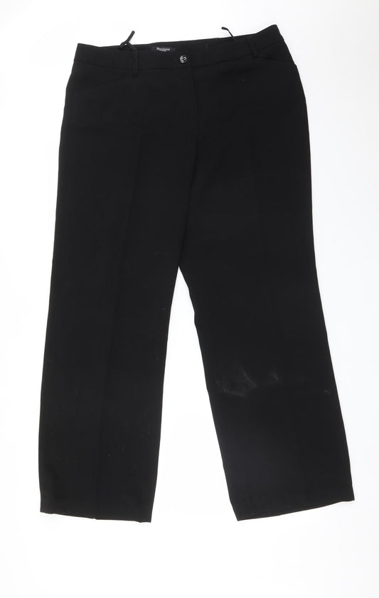 NIENHAUS Womens Black   Trousers  Size 18 L30 in