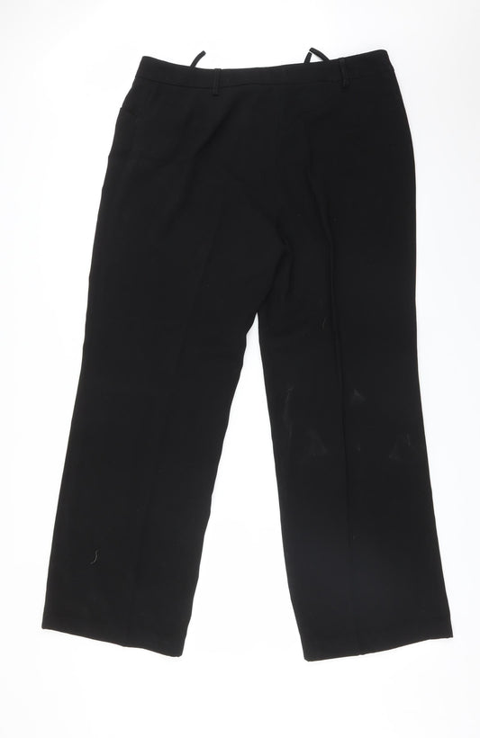 NIENHAUS Womens Black   Trousers  Size 18 L30 in