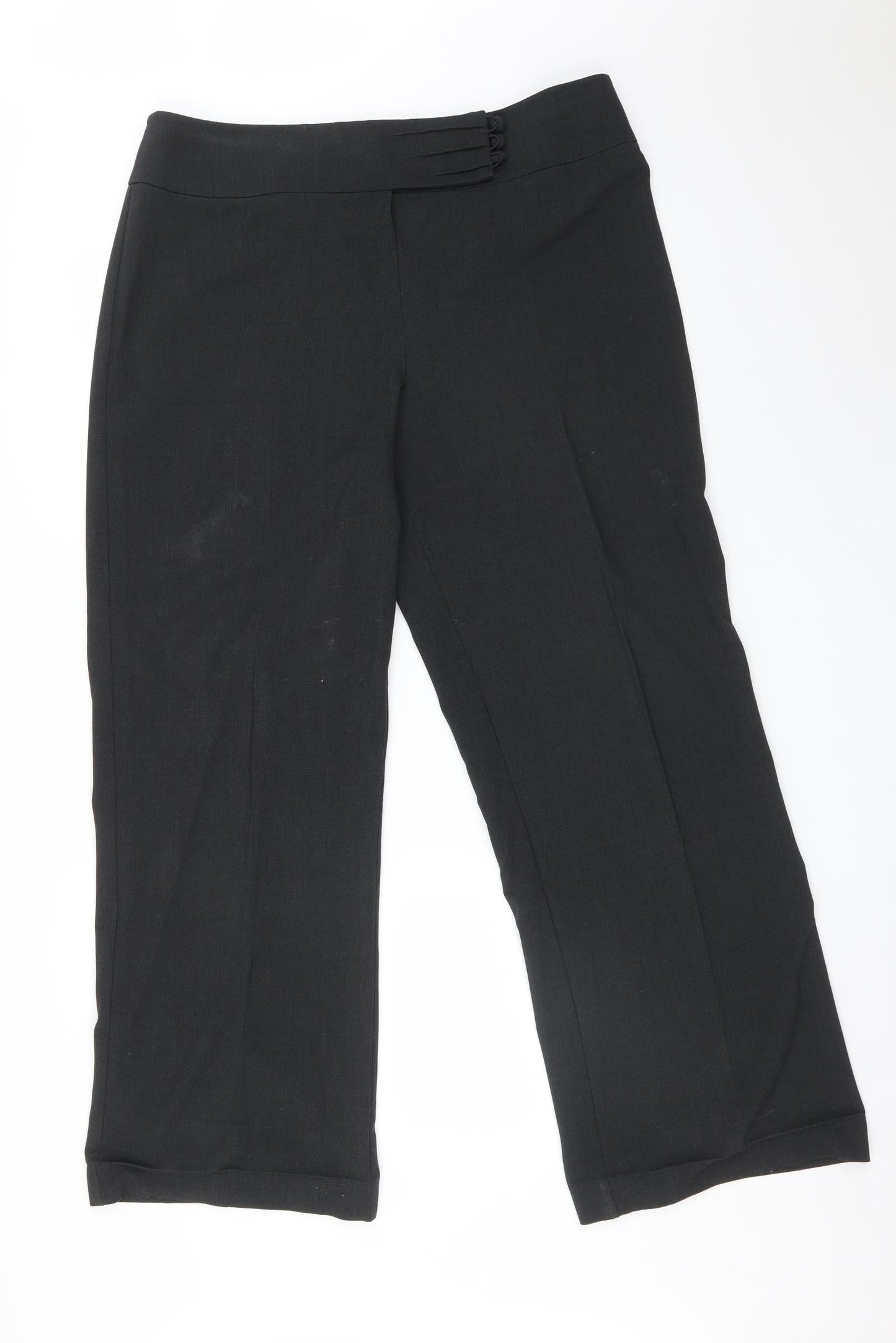 M&S Womens Grey   Trousers  Size 16 L29 in