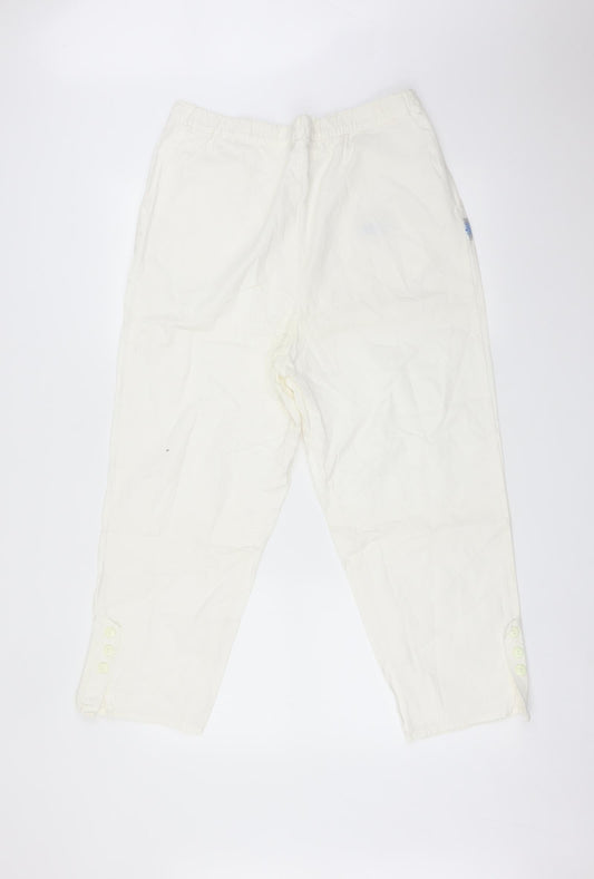 LEIBER Womens White   Trousers  Size 16 L23 in