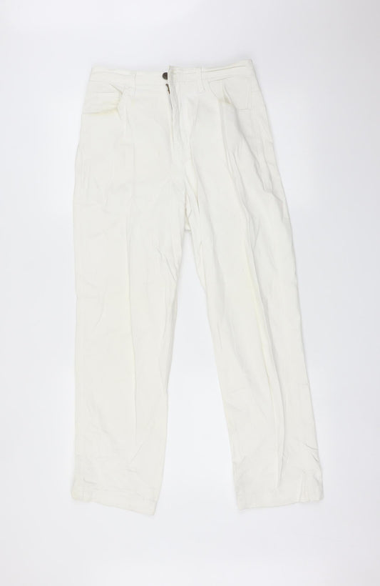 MICHA Womens White   Straight Jeans Size 10 L27 in