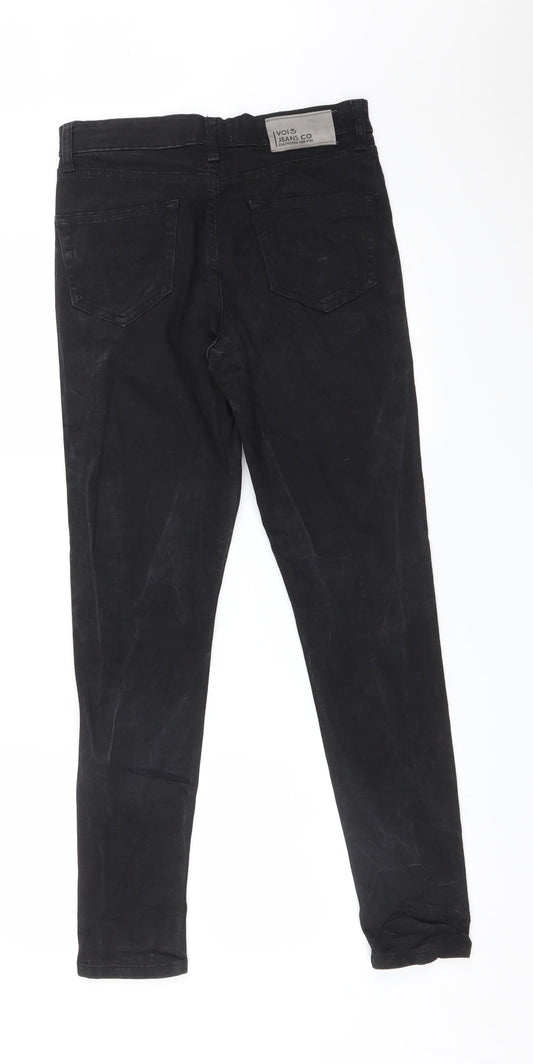 VOI JEANS CO Womens Black   Skinny Jeans Size 10 L29 in