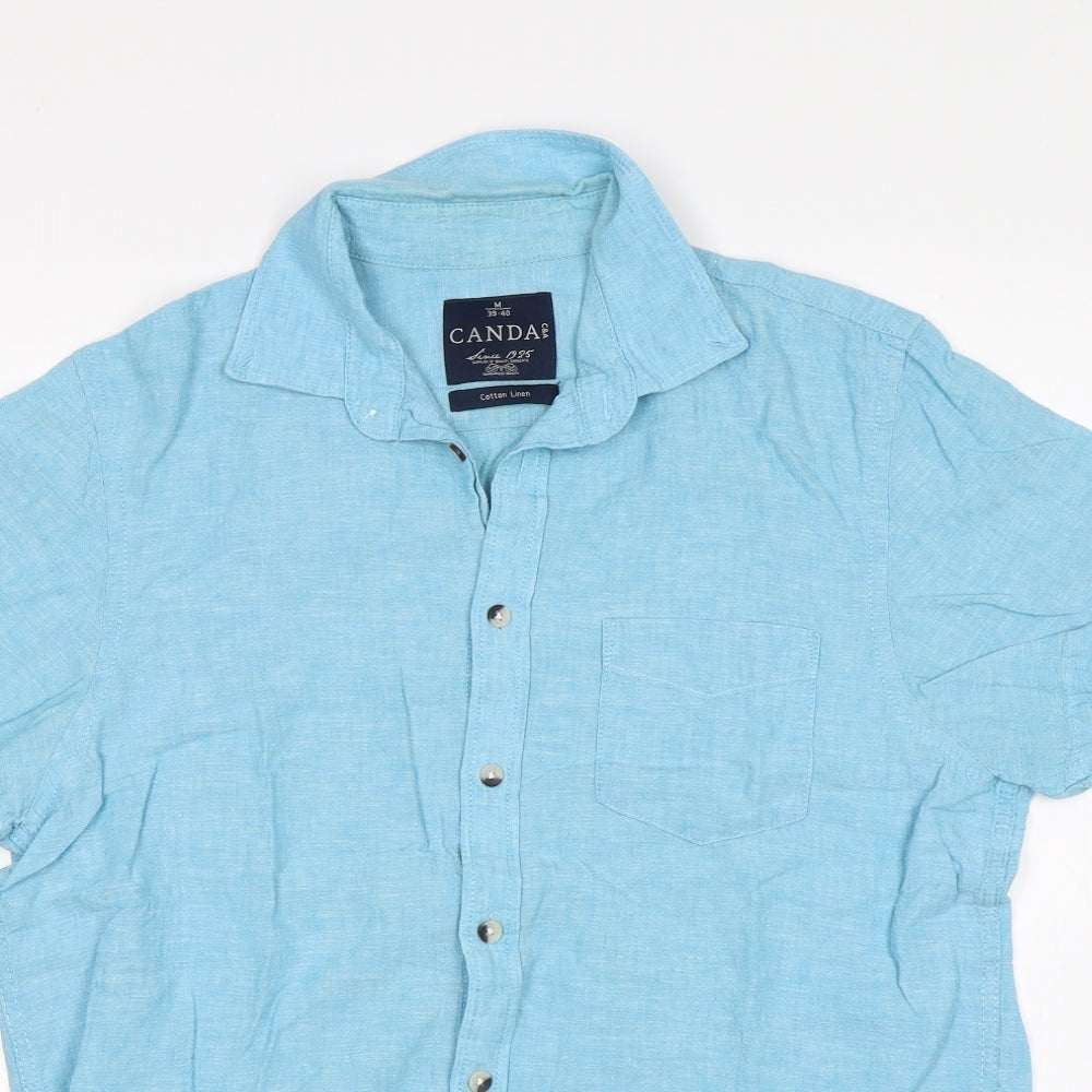 Canada Womens Blue   Basic Button-Up Size M