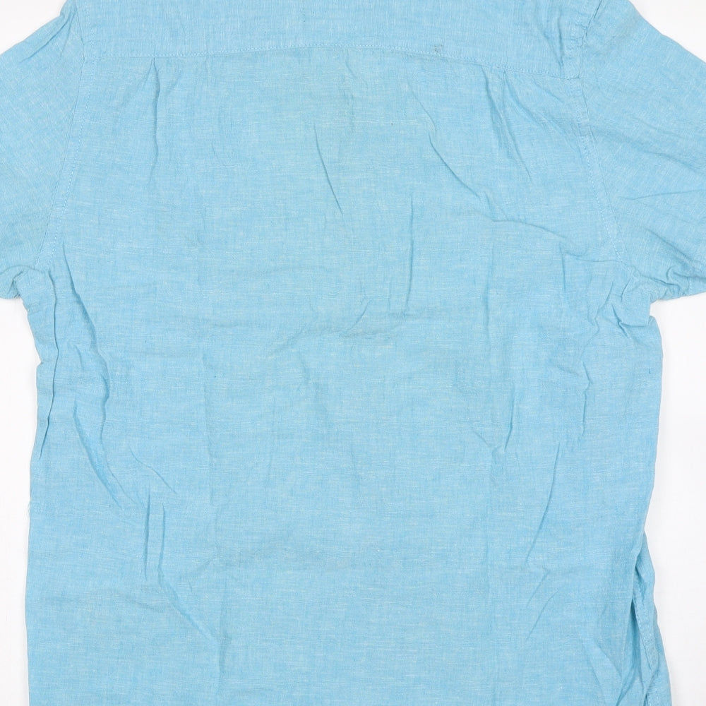 Canada Womens Blue   Basic Button-Up Size M