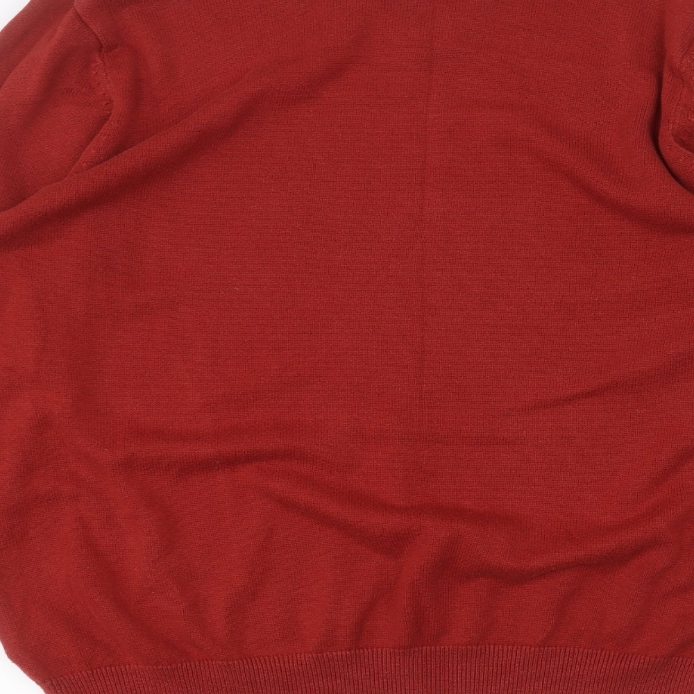 Marks and Spencer Mens Orange   Pullover Jumper Size XL
