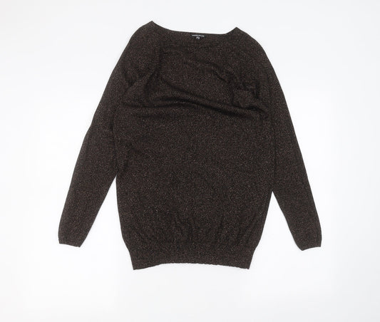 Warehouse Womens Black   Basic T-Shirt Size 8