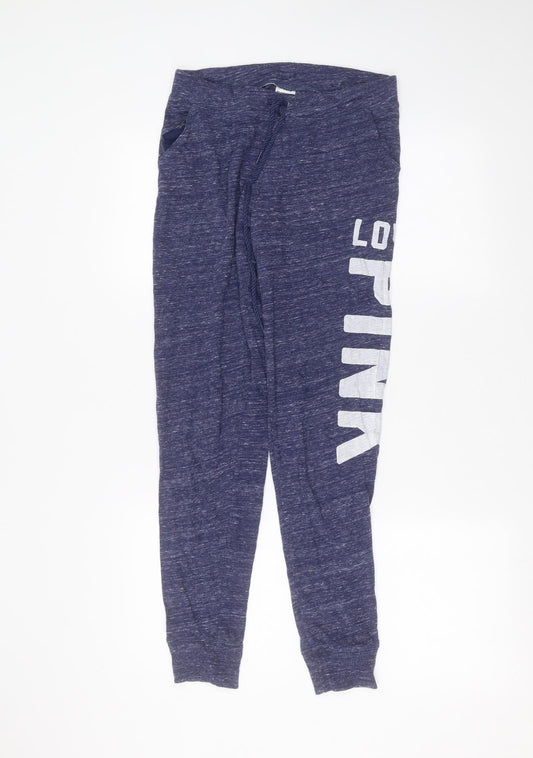 PINK Womens Blue   Trousers  Size XS L26 in