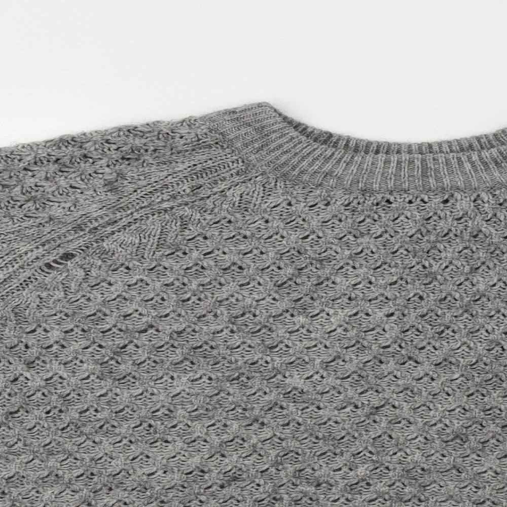H&M Womens Grey   Pullover Jumper Size M