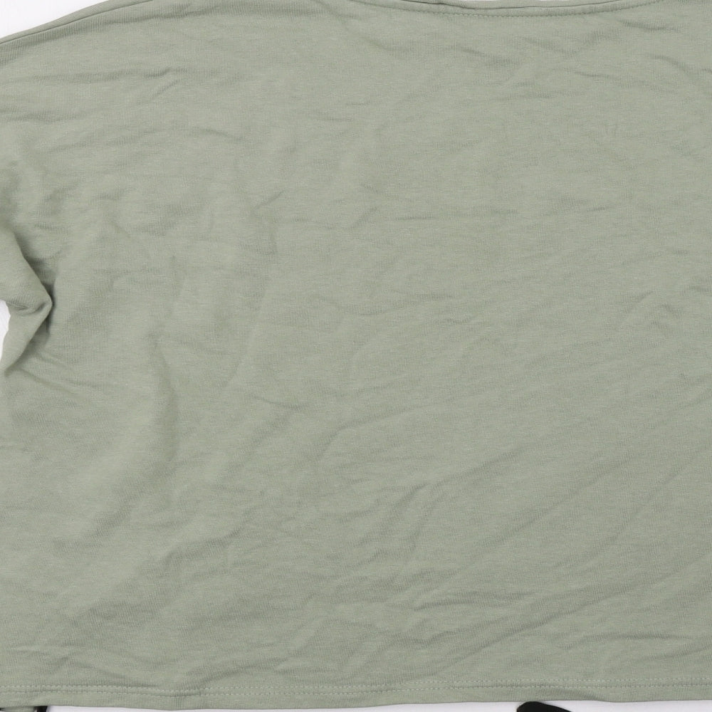 Pep&Co Womens Green   Pullover Sweatshirt Size 14  - Laced