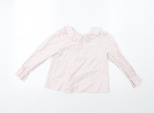 Yoedu Girls Pink Animal Print  Basic Button-Up Size 5 Years