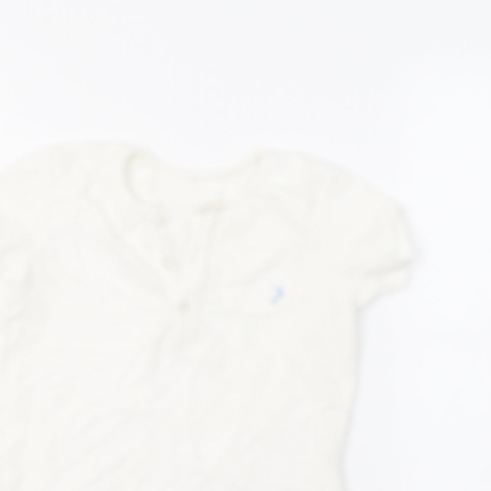 George Boys White   Basic Polo Size 3-4 Years