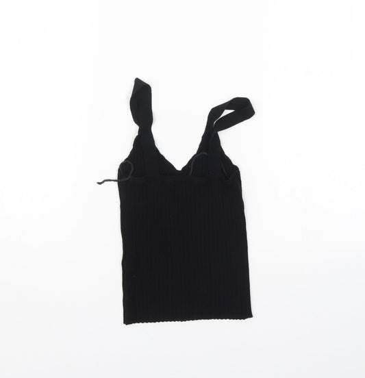 Oysho Womens Black   Basic Tank Size XS