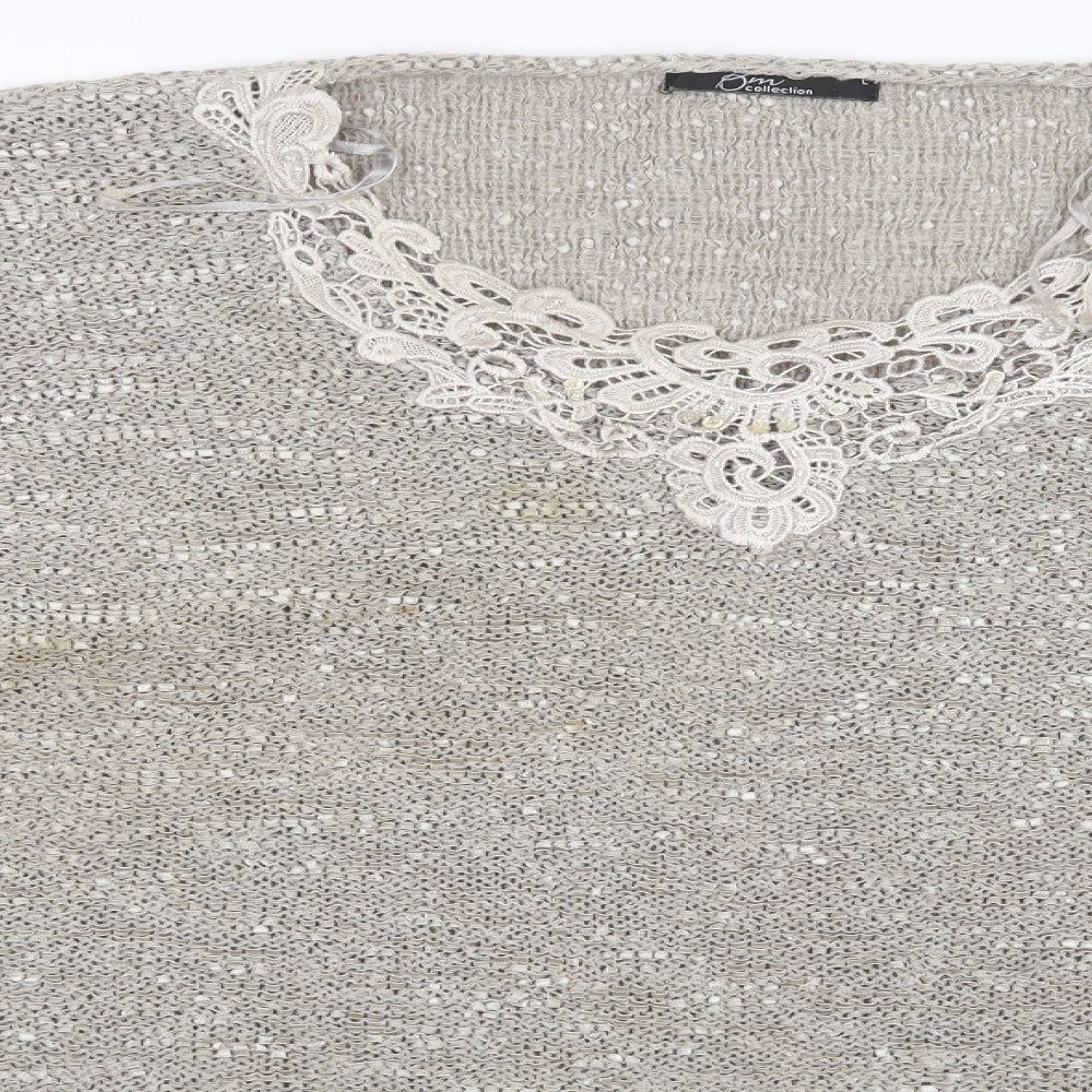 BM Womens Gold   Pullover Jumper Size L