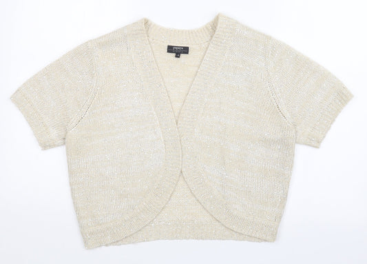 Matalan Womens Gold   Cardigan Jumper Size 14
