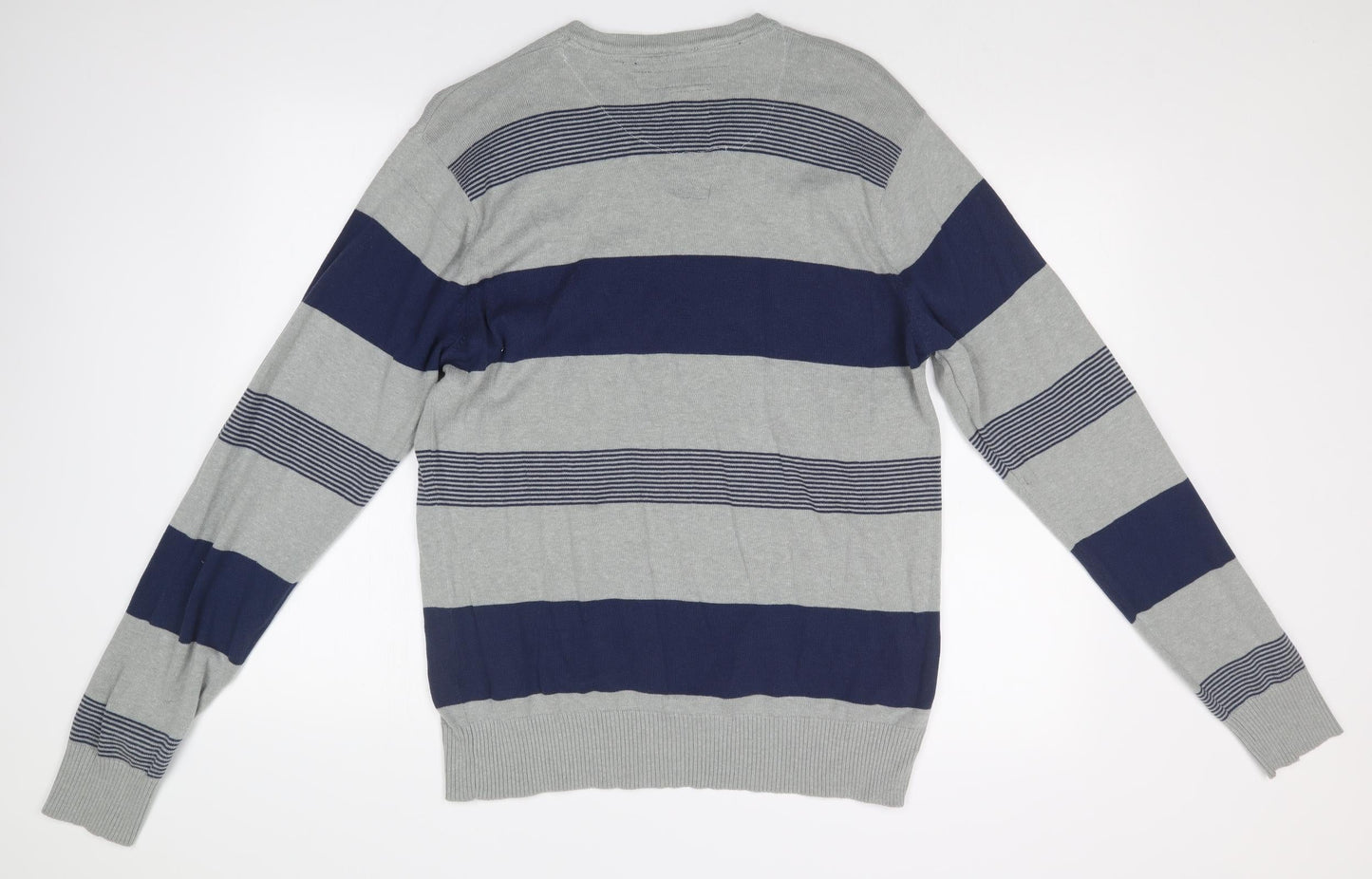 Loyalty & Faith Mens Multicoloured Striped  Pullover Jumper Size L