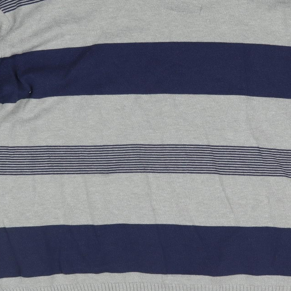 Loyalty & Faith Mens Multicoloured Striped  Pullover Jumper Size L