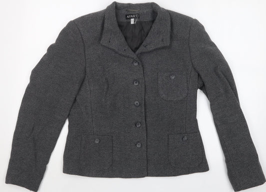 Apart Womens Grey   Jacket  Size 14