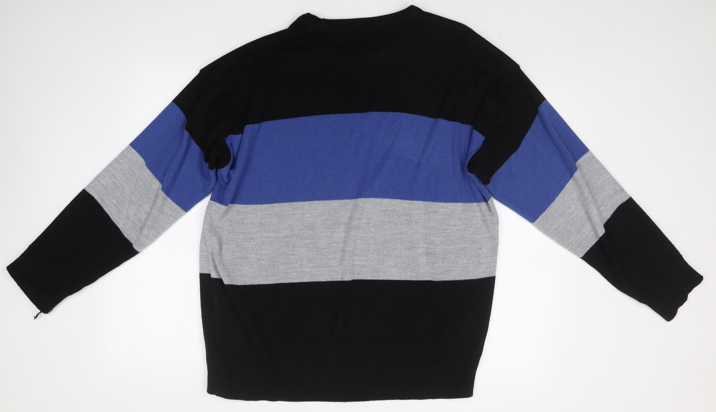 Brooklyn Womens Multicoloured   Pullover Jumper Size XL
