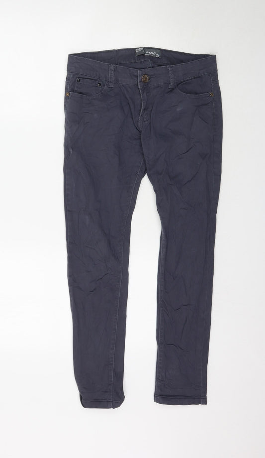 R-Ping Womens Grey  Denim Skinny Jeans Size 29 L29 in