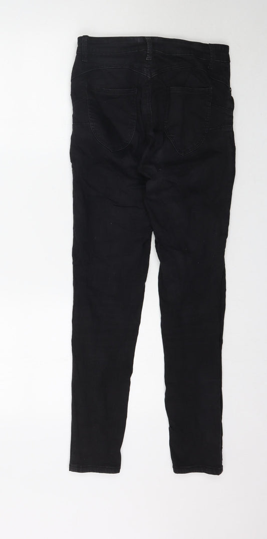 TALLY WEiJL Womens Black  Denim Skinny Jeans Size 12 L29 in
