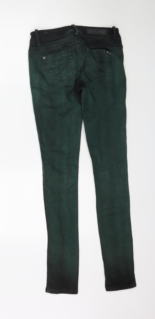 Only Womens Green  Denim Skinny Jeans Size 8 L32 in