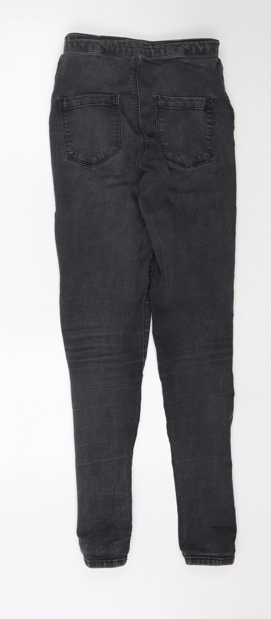 Topshop Womens Grey  Denim Skinny Jeans Size 28 in L30 in