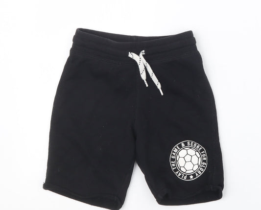 H&M Boys Black   Sweat Shorts Size 6 Years