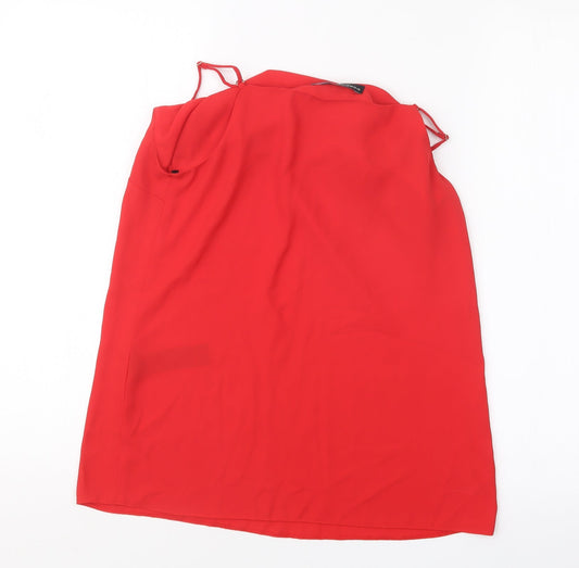 Dorothy Perkins Womens Red   Basic Blouse Size 10