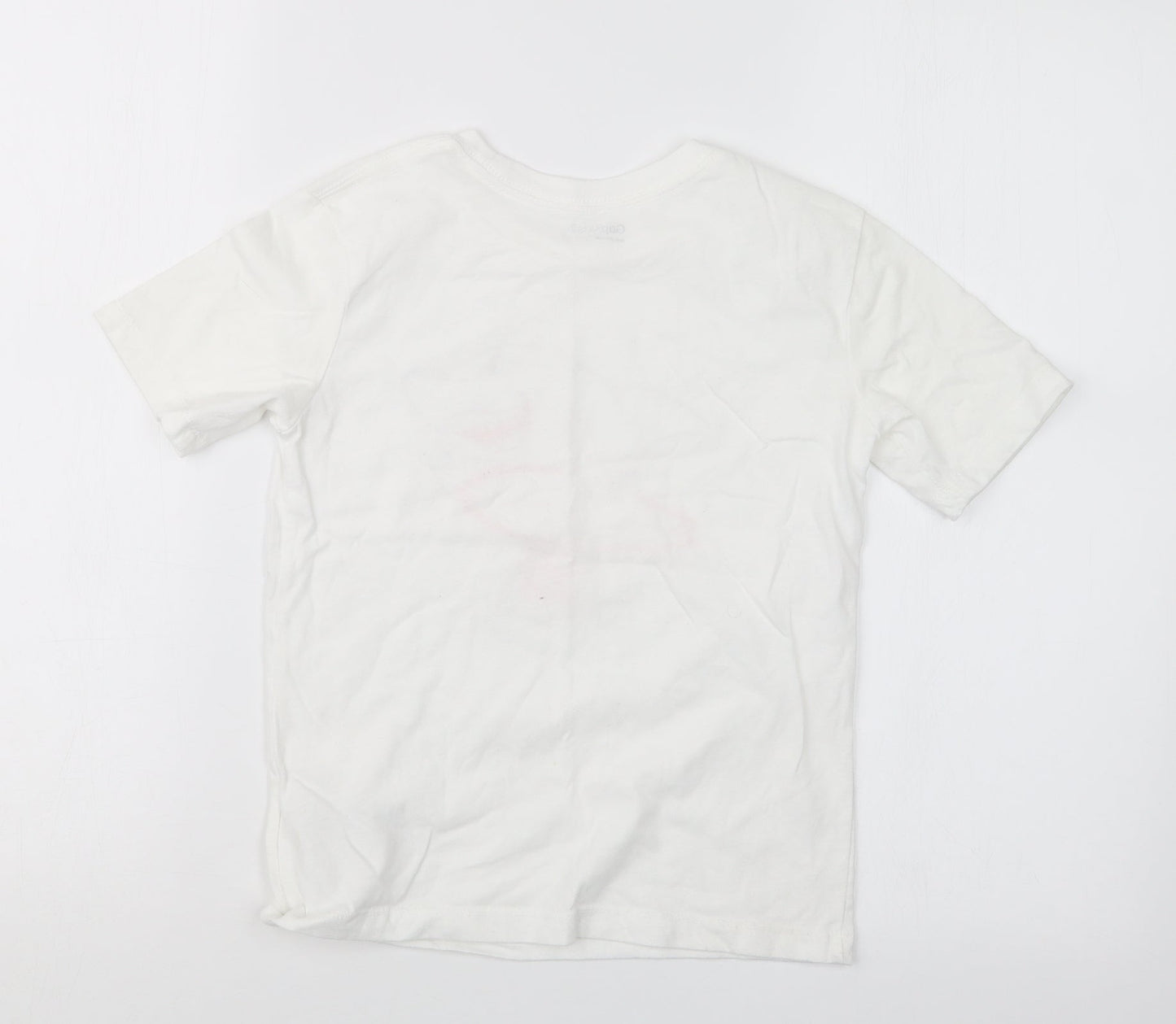 Gap Boys White   Basic T-Shirt Size 6-7 Years