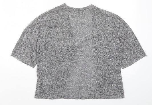 New Look Womens Grey  Knit Cardigan Jumper Size 8