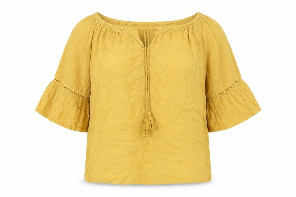 New Look Womens Yellow   Basic Blouse Size 12