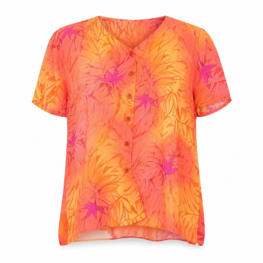 paul seperates Womens Multicoloured Floral  Basic Button-Up Size M