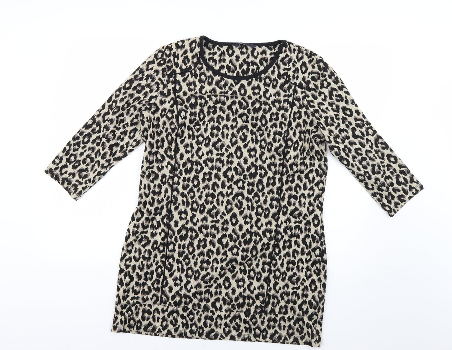 Marks and Spencer Womens Multicoloured Animal Print  Jumper Dress  Size 14