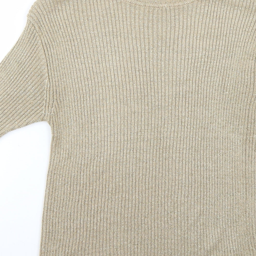 Preworn Womens Gold   Pullover Jumper Size XL