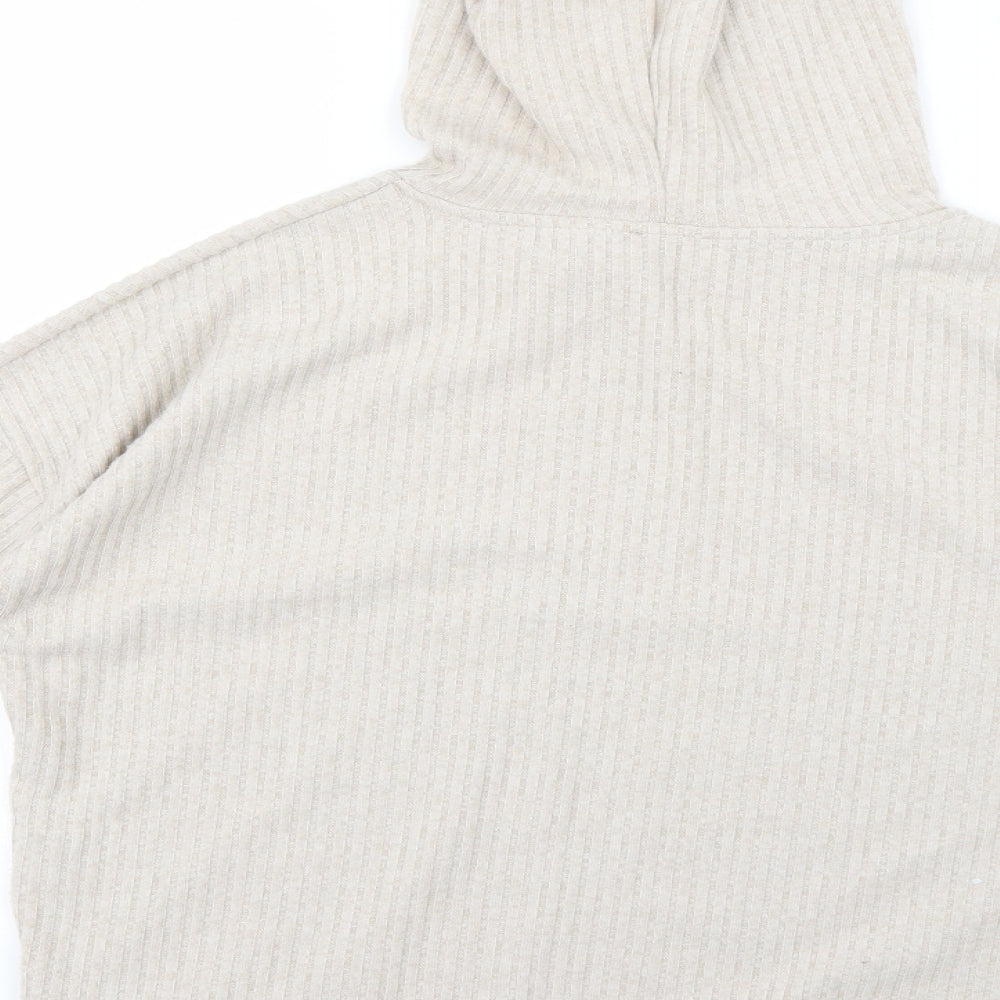 jeff & co Womens Beige   Pullover Hoodie Size 14